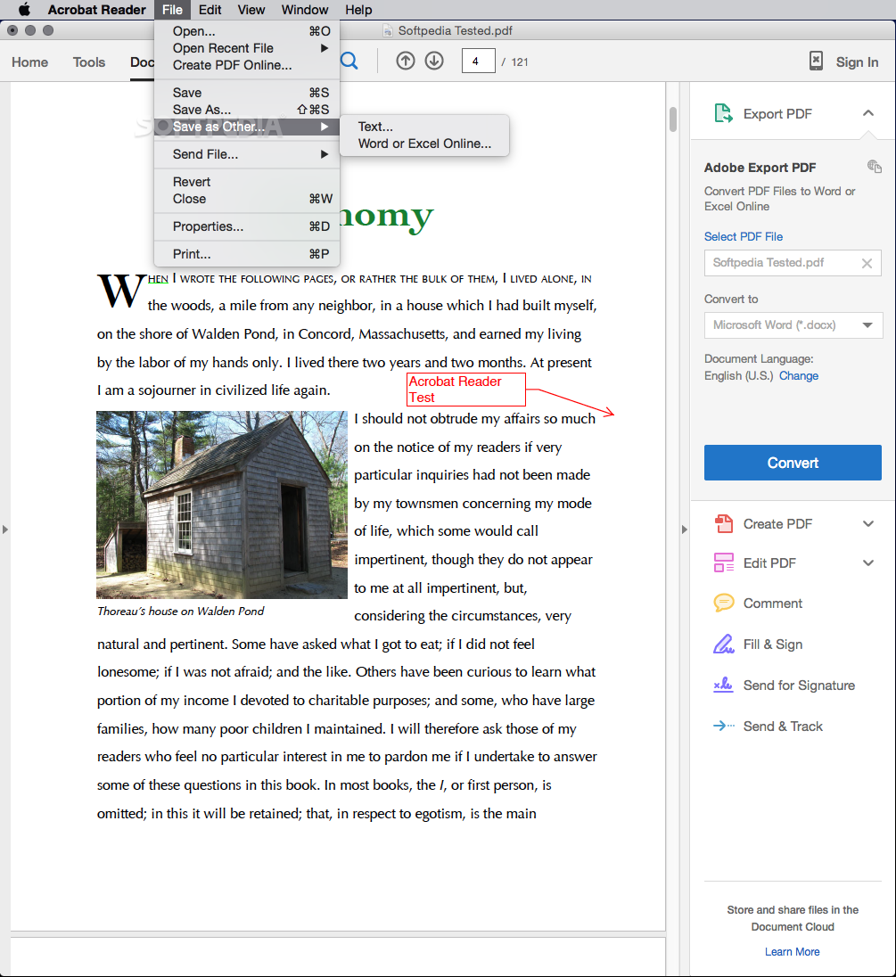 Adobe pdf reader for mac